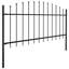 Abana Garden Fence Spear Outdoor Panel Barrier Border Privacy Multi Sizes