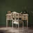 American country style desk chair set