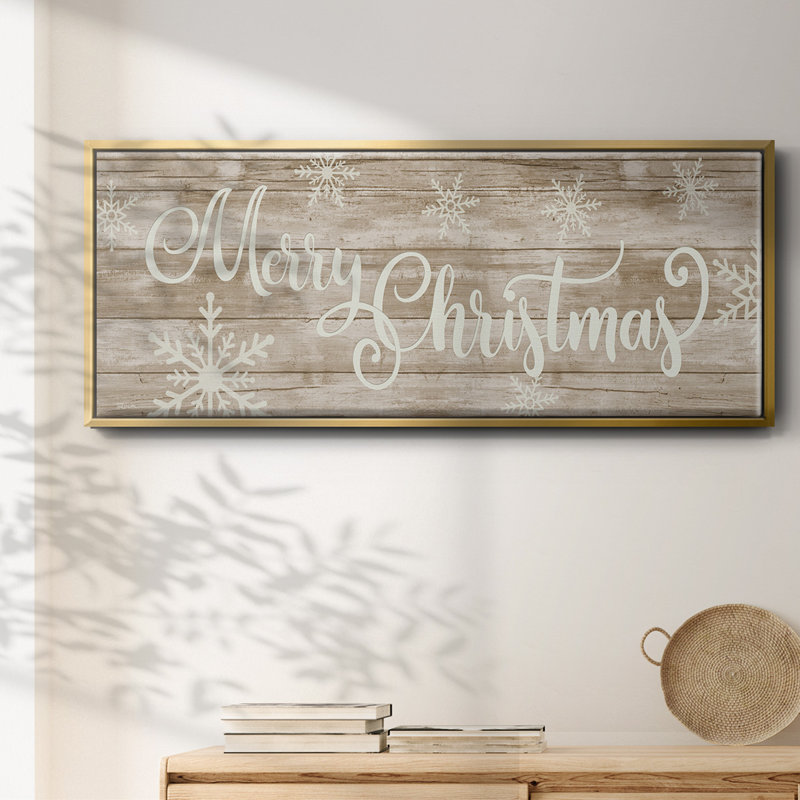 Merry Christmas- Framed Canvas