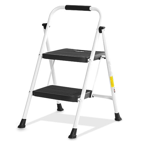 WFX Utility™ 2-Step Ladder w/ Wide Anti-Slip - Lightweight Heavy Duty ...