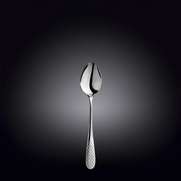 Julia Diamond Collection Stainless Steel Teaspoon, Silver