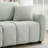 4 Seat Boucle L-Shaped Sectional Sofa with Movable Ottoman