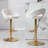 Kshaun Swivel Upholstered Adjustable Height Counter Stool with Metal Frame-732792997