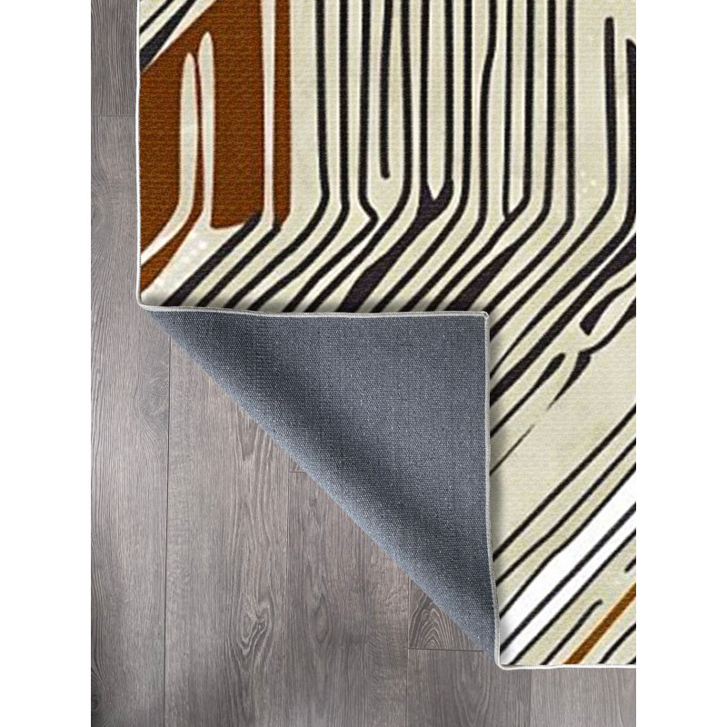 Tapis en coton Dayanara, Rectangle 3 pi 11 po x 5 pi 11 po