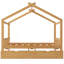 House Platform Bed with Two Drawers,Headboard and Footboard, Roof Design-1563359896