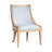 Bedford Elmcrest Light Blue Upholstered Dining Chair with Nailhead Trim-118758568