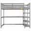 Lit mezzanine avec tablettes de rangement et bureau sous le lit-2097022959-2097022958