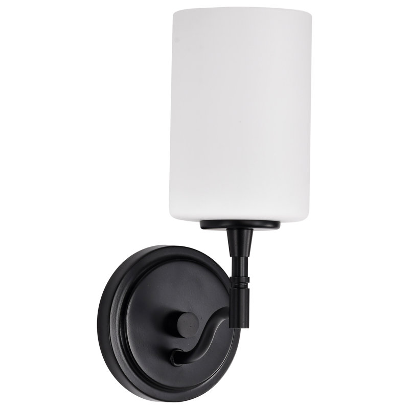Meuble-lavabo 1 lumière Lawrie - Lawrie, Noir mat