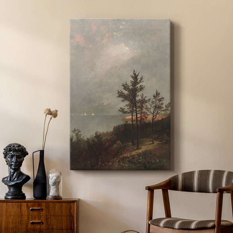 Paysage rétro CXII - galerie Cavas sur mesure, H 27 po x l 18 po