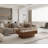 Solid Wood Veneered Modern Coffee Table-653001363