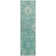 Machine Washable Indoor/Outdoor Xhevrie Teal Rug