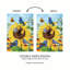 Sunflower Glory Suede Garden Flag