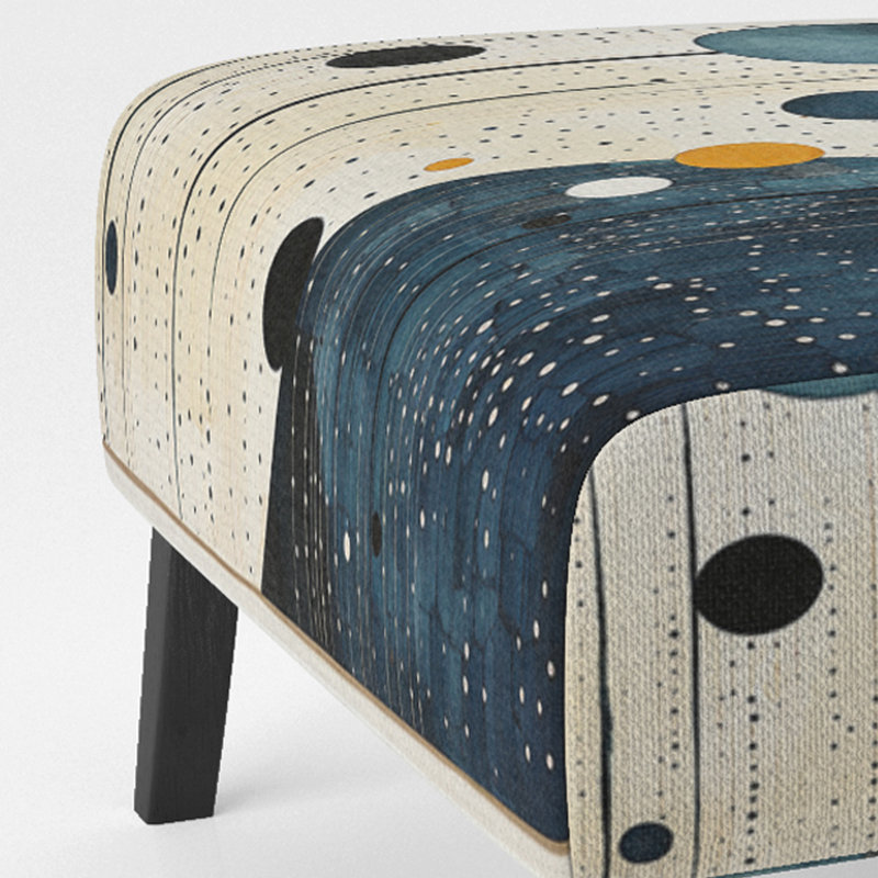 Fauteuil de chambre minimaliste Mid-Century Rain I - sarcelle et sarcelle jaune sarcelle
