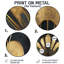 «Golden Fan», art mural rond en métal abstrait Art Deco-1488593615