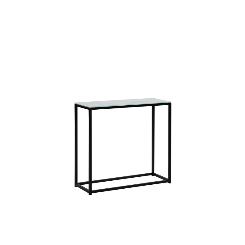Aatika 80cm Glass Top Console Table
