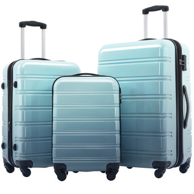 Valise extensible 3 pièces avec roulettes Hardshell