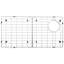 Grille d'évier de cuisine à trou de drain décalé, support de protection d'évier pliable en acier inoxydable 28,1 po x 14,2 po, tapis de séchage pour la protection du fond de l'évier