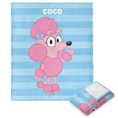 Bluey Roll Call Silk Touch Throw Blanket, Ultra-Soft Bluey Bedding, Plush Character Throw, 50×60 Inches