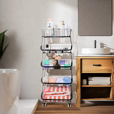 Leven Metal Bar Cart