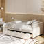Lit plateforme simple tapissier en forme de L avec rangement et tiroirs-1984815158