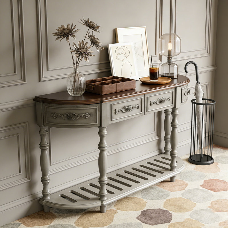 Console 52 po moderne et contemporaine, Gris ancien