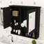Wall-Mounted Bathroom Mirror Cabinet with Hidden Storage and Adjustable Shelf-469548997