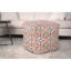 Pouf en tissu fabriqué à la main