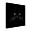Art mural sur toile tendue - art mural «Black Cat Centered» par Lori Hutchison pour le salon, la chambre à coucher ou le bureau - 35 x 35-33537219