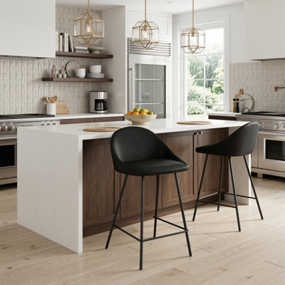 Holmes Faux Leather Upholstered Counter Stool
