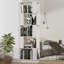 Glennisha 163.5cm H x 51cm W Solid Wood Geometric Bookcase-1827066500