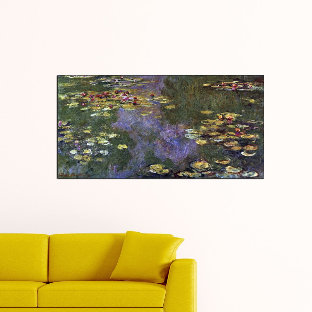 Holzbild Seerosen, Giverny von Claude Monet