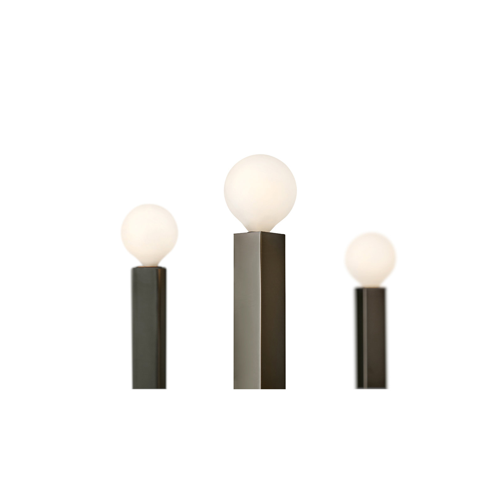 6 - Light Metal Dimmable Geometric Chandelier, Black Oxide, 27"