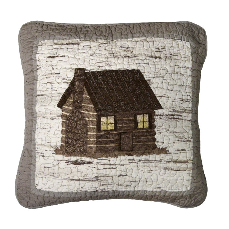 Birch Forest Embroidered Throw Pillow