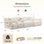 Canapé d'angle modulaire Cloud sans os, canapé en chenille, assise profonde et dossier offrant un bon soutien, base antidérapante, aucun assemblage requis-1832516046-1830955891