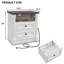 Table d'appoint de style campagnard à 2 tiroirs de 66 cm de haut avec tablette ouverte et station de recharge, table d'appoint avec conception de colonne romaine pour salon (ensemble de 2)-1491662901-1491662902