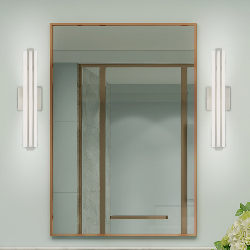 Itzayana Dimmable LED Bath Bar, Brushed Nickel