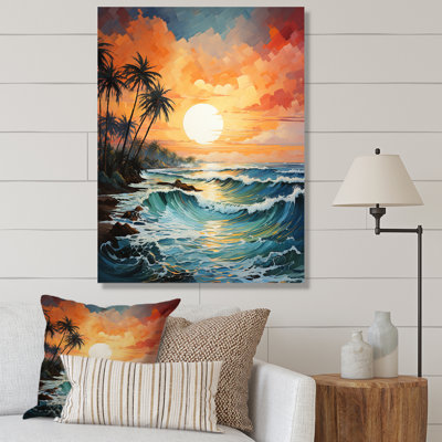 «Willeford Minimalisme Palm Trees Serenade VI», reproduction d'art sur toile