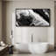 Grande impression sur toile encadrée - reproduction abstraite neutre pour décoration murale minimaliste moderne-116848271-116848272