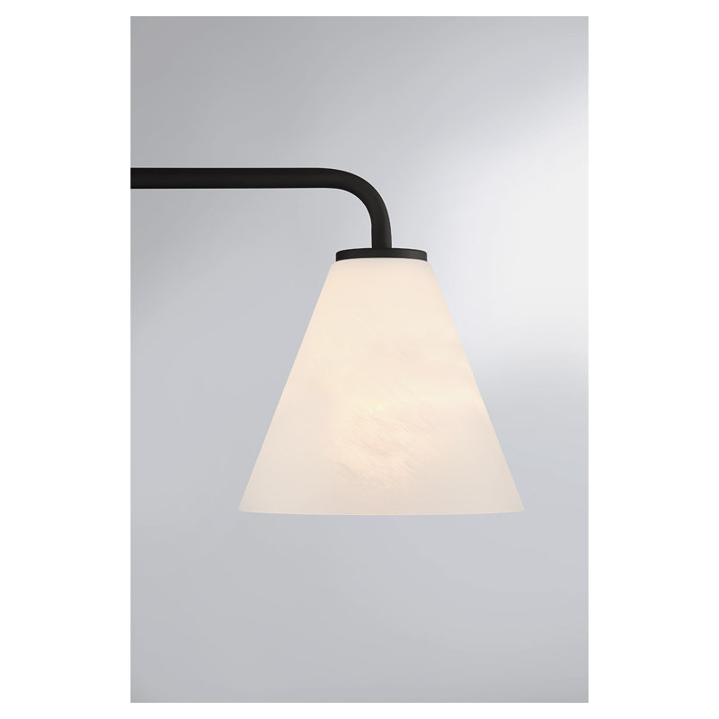  Éclairage pour salle de bain 3 lumières Blair en noir mat, Noir, H 8 po x l 25,5 po x P 25,5 po, 3 Lights