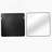 Black Metal Framed Square Bathrrom Mirror For Wall.-114236557