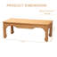 Table basse Kayleigh Ming Style Rattan - Table rectangulaire boho chic pour les espaces de vie