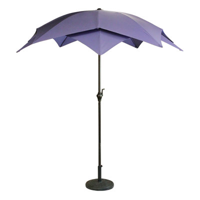 8.85ft Outdoor Patio Lotus Umbrella with Hand Crank