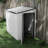 4.3' x 6.3' Lean to Outdoor Shed with Lock, Dark Grey-98251115-98251114