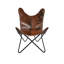 Fauteuil anti-papillon fait à la main brun-1762854021