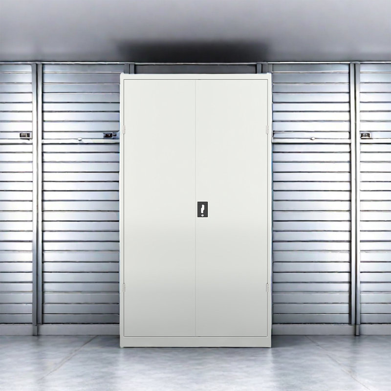 Silver Rectangular Multifunctional Tool Cabinet 47.2'' W Stainless Steel Combination Set