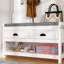Arbre d'entrée moderne avec banc et rangement pour chaussures-703811139