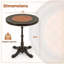 Table de salle à manger de patio 32 "avec trou de parasol 1,6" et couvercle de table Dpc pour la cour arrière