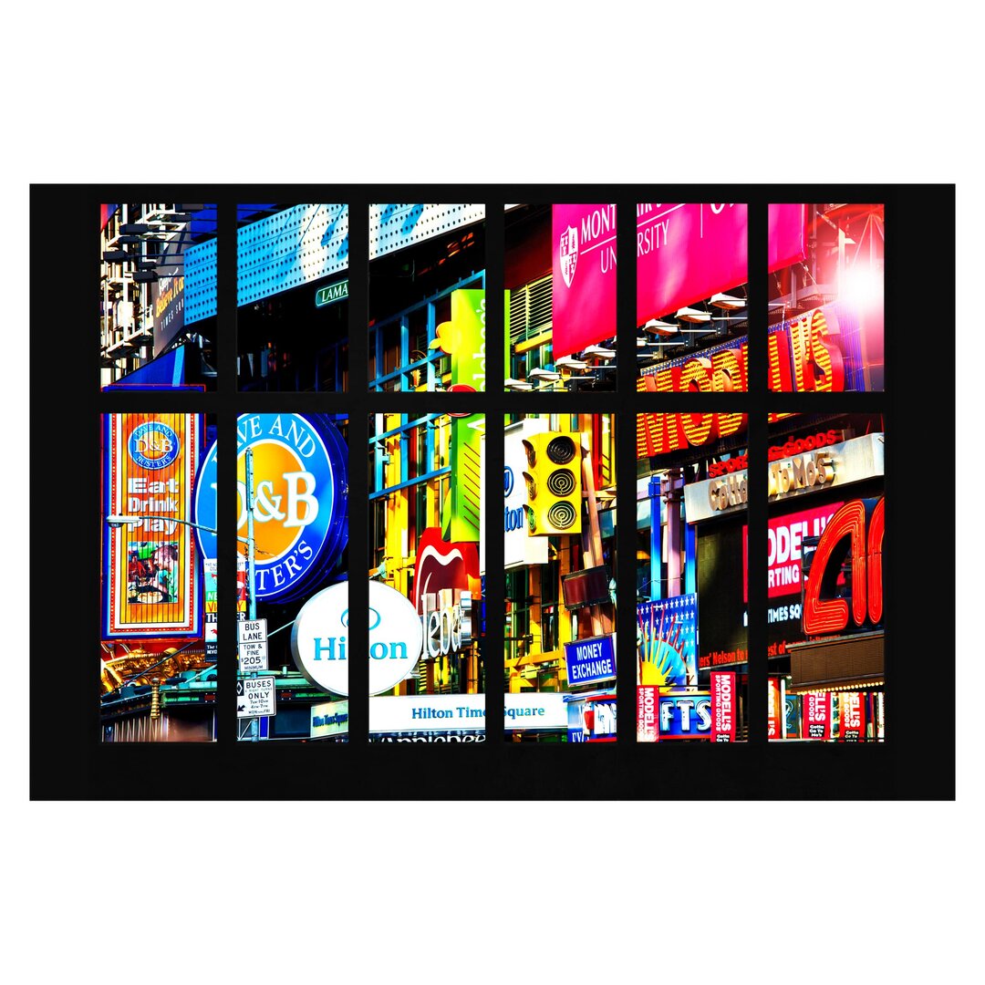 Matte Fenstertapete Times Square New York 3,2 m x 480 cm