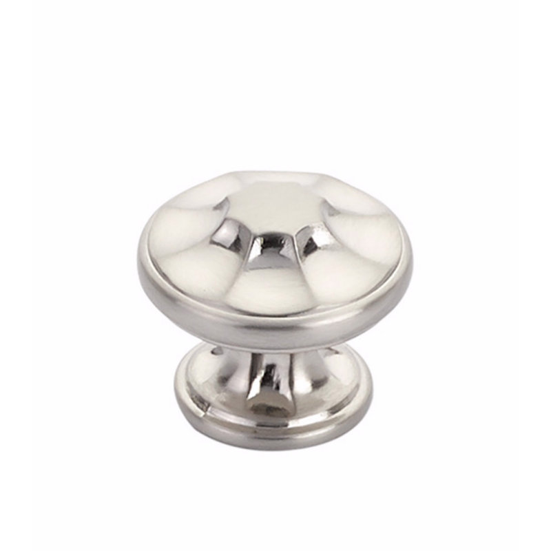 Empire Round Knob, Brushed Nickel