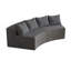 Canapé modulaire courbé avec quatre coussins Boneless-645028314